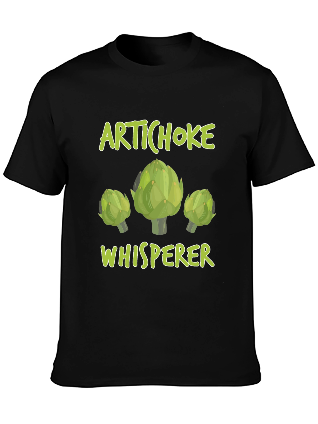 Artichoke Whisperer Graphic T-Shirt Funny Vegetarian Tee