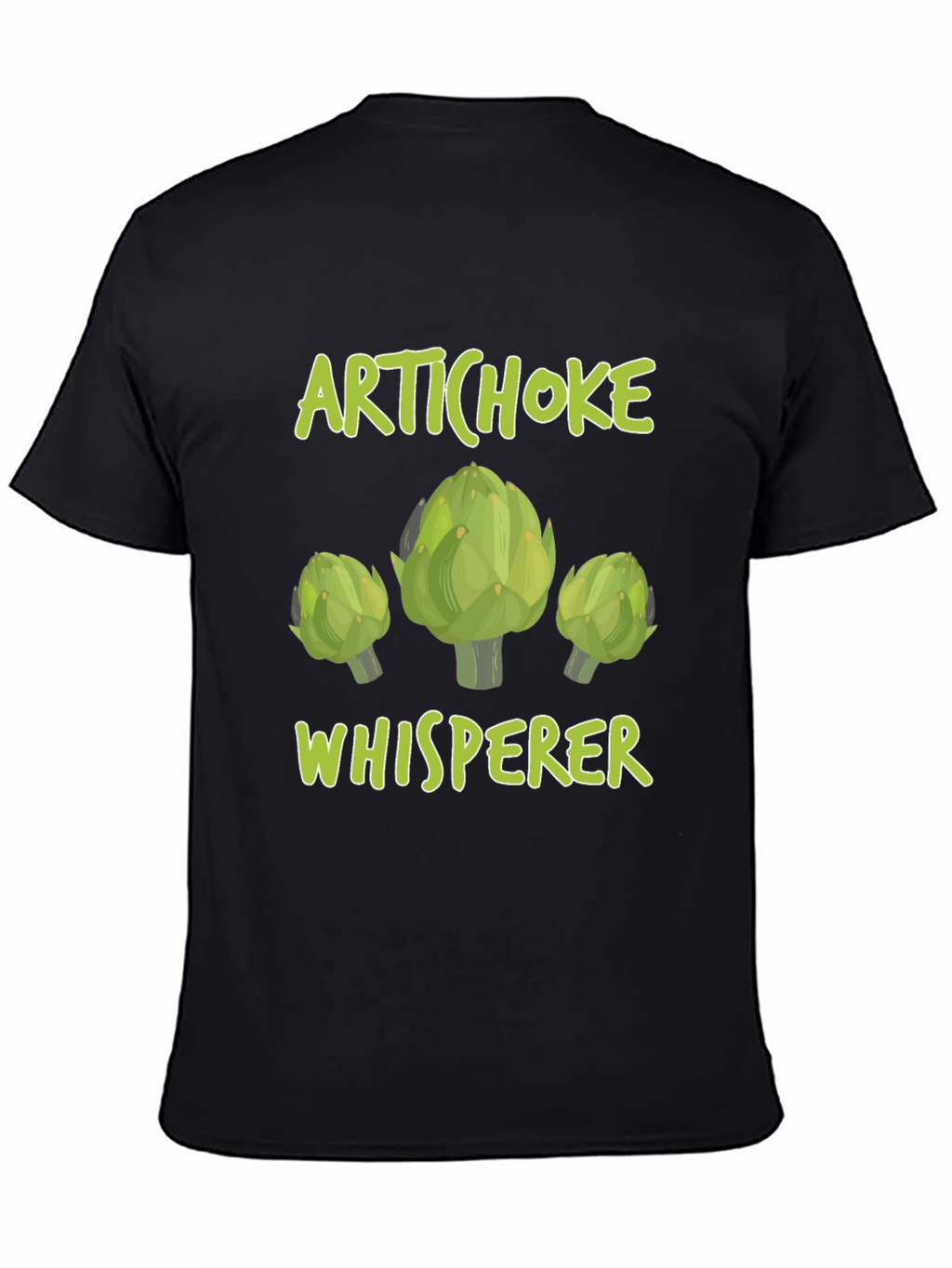 Artichoke Whisperer Graphic T-Shirt Funny Vegetarian Tee