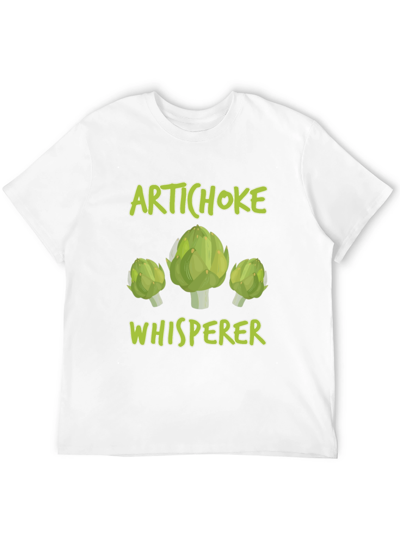 Artichoke Whisperer Graphic T-Shirt Funny Vegetarian Tee