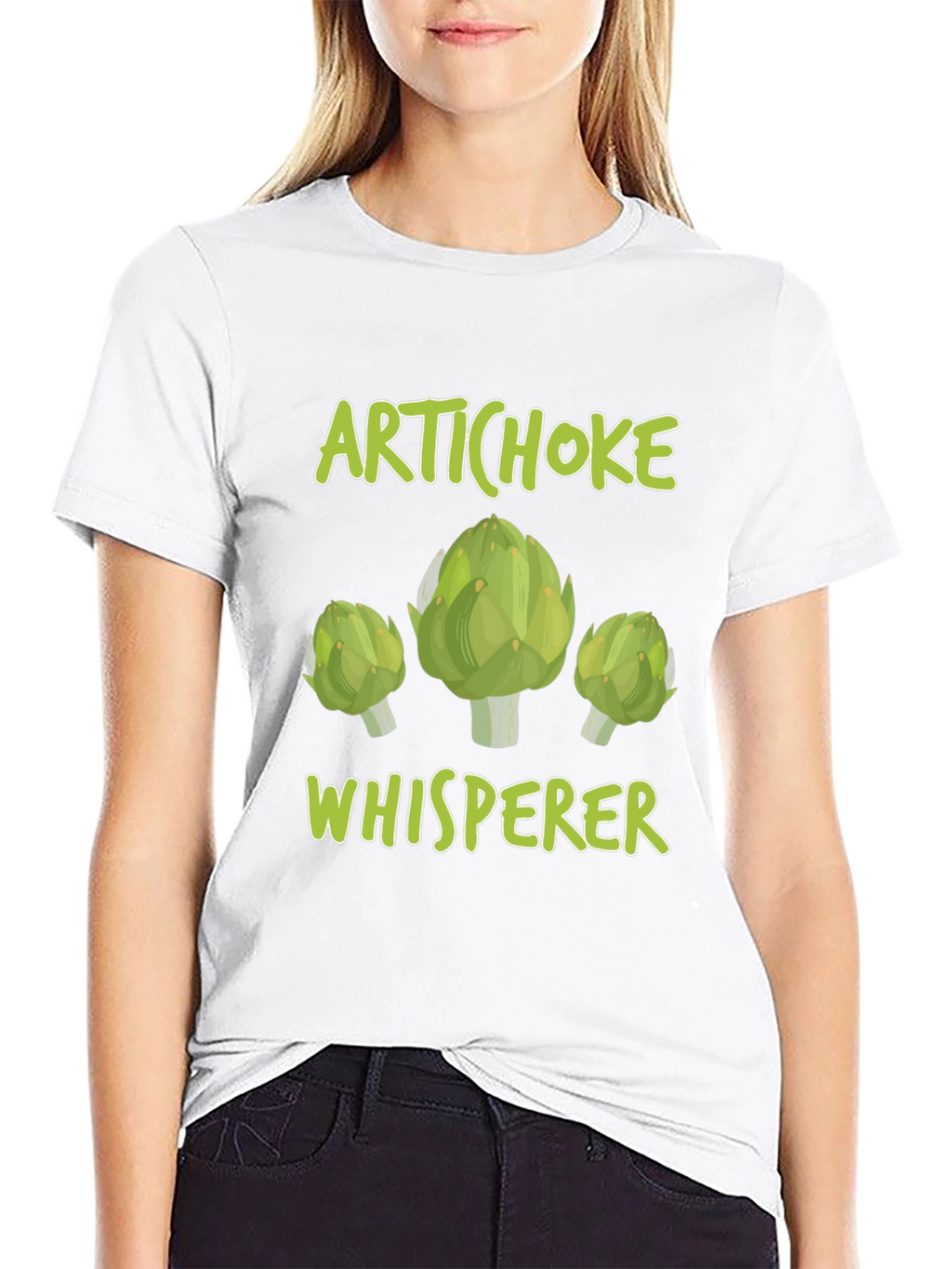Artichoke Whisperer Graphic T-Shirt Funny Vegetarian Tee