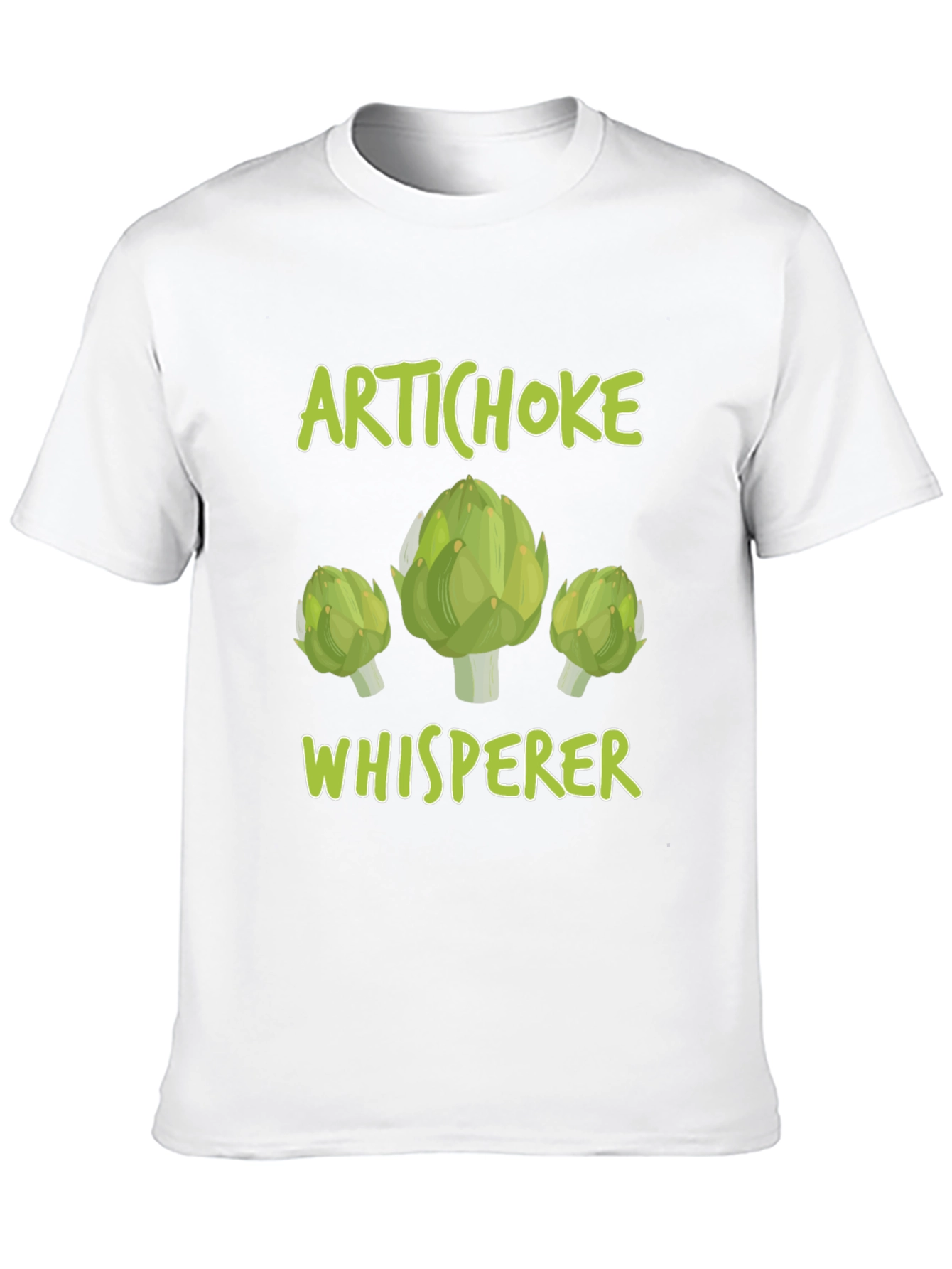 Artichoke Whisperer Graphic T-Shirt Funny Vegetarian Tee
