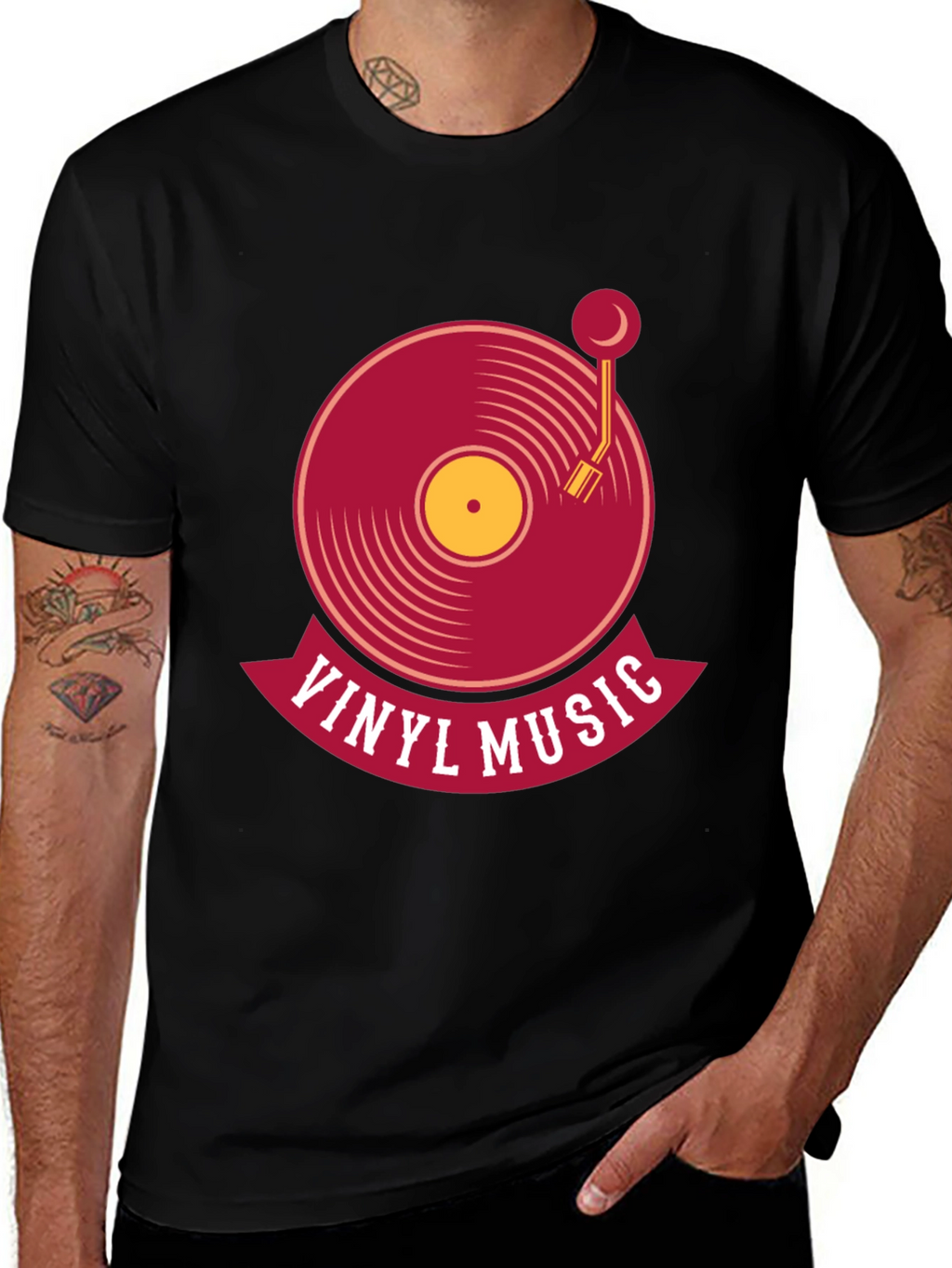 Vinyl Music Graphic T-Shirt