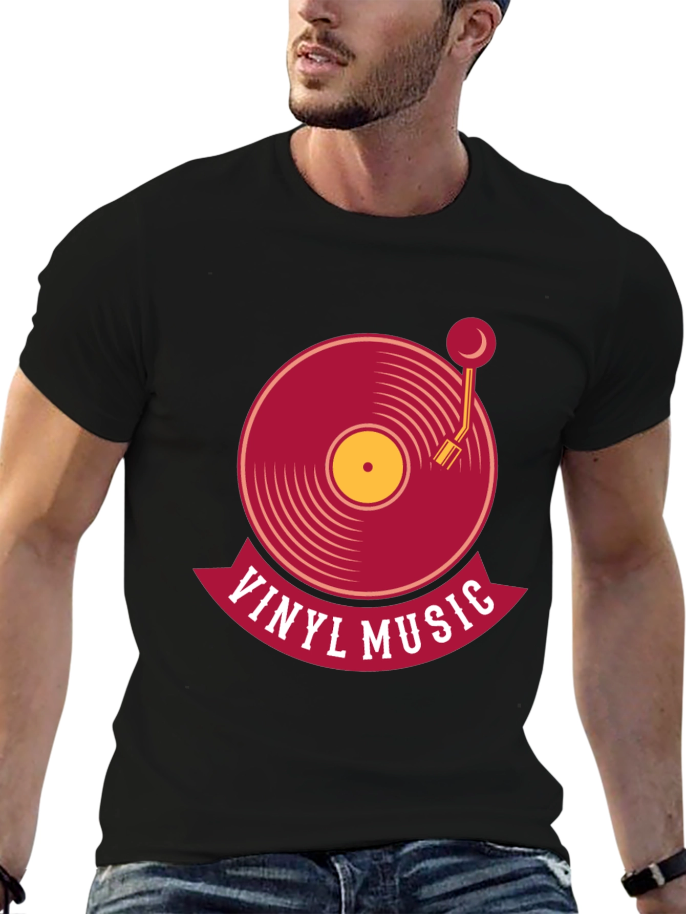 Vinyl Music Graphic T-Shirt