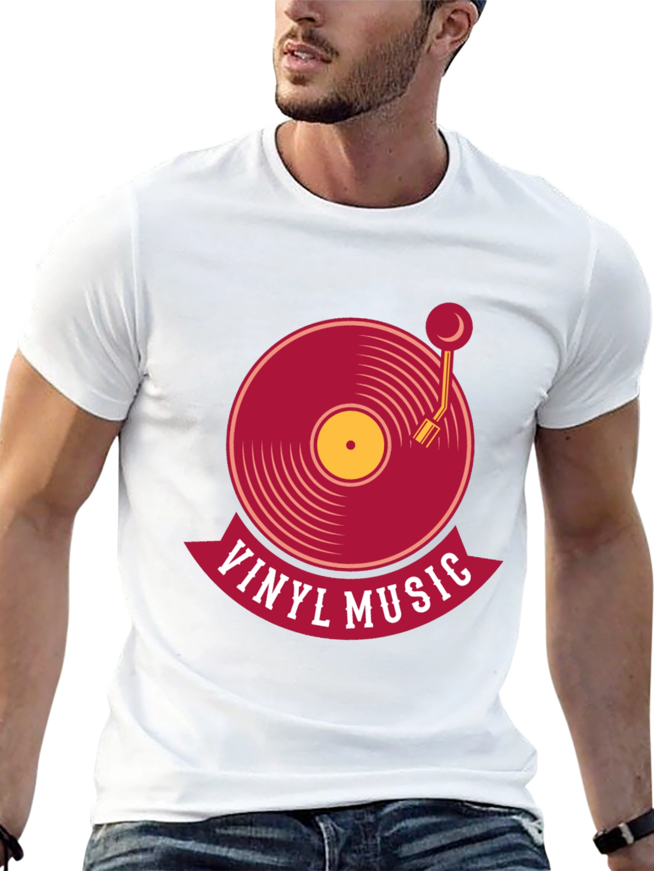 Vinyl Music Graphic T-Shirt