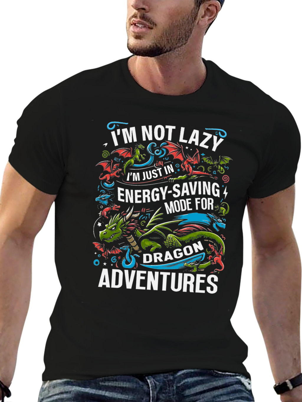 Dragon Adventure T-Shirt - Energy Saving Mode Tee
