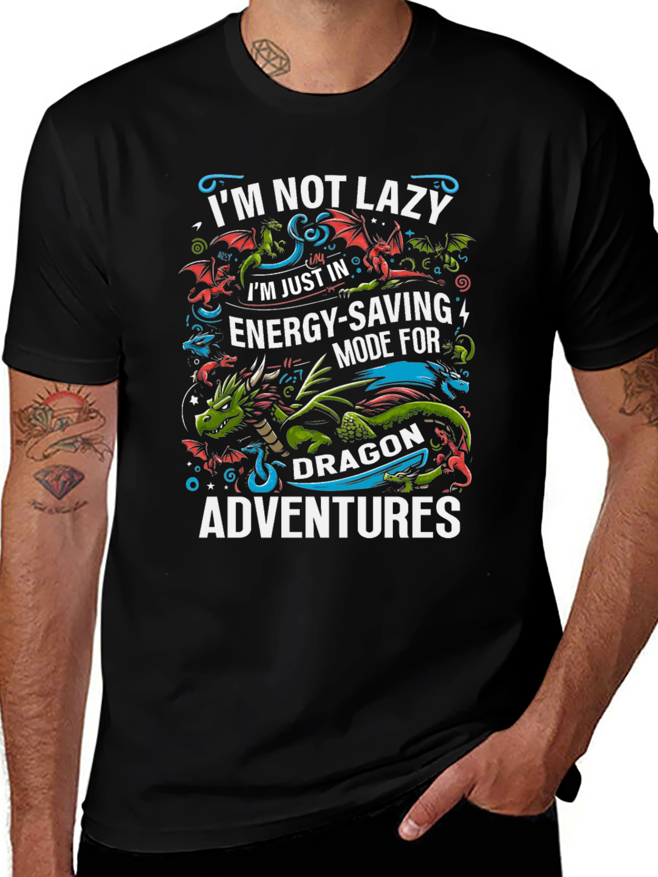 Dragon Adventure T-Shirt - Energy Saving Mode Tee