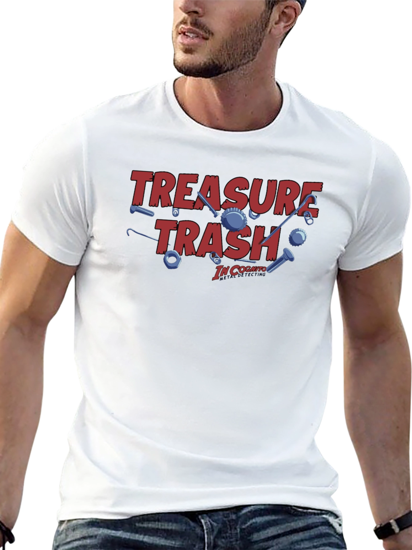 Treasure Trash Tee - In Cognito Design Black T-Shirt