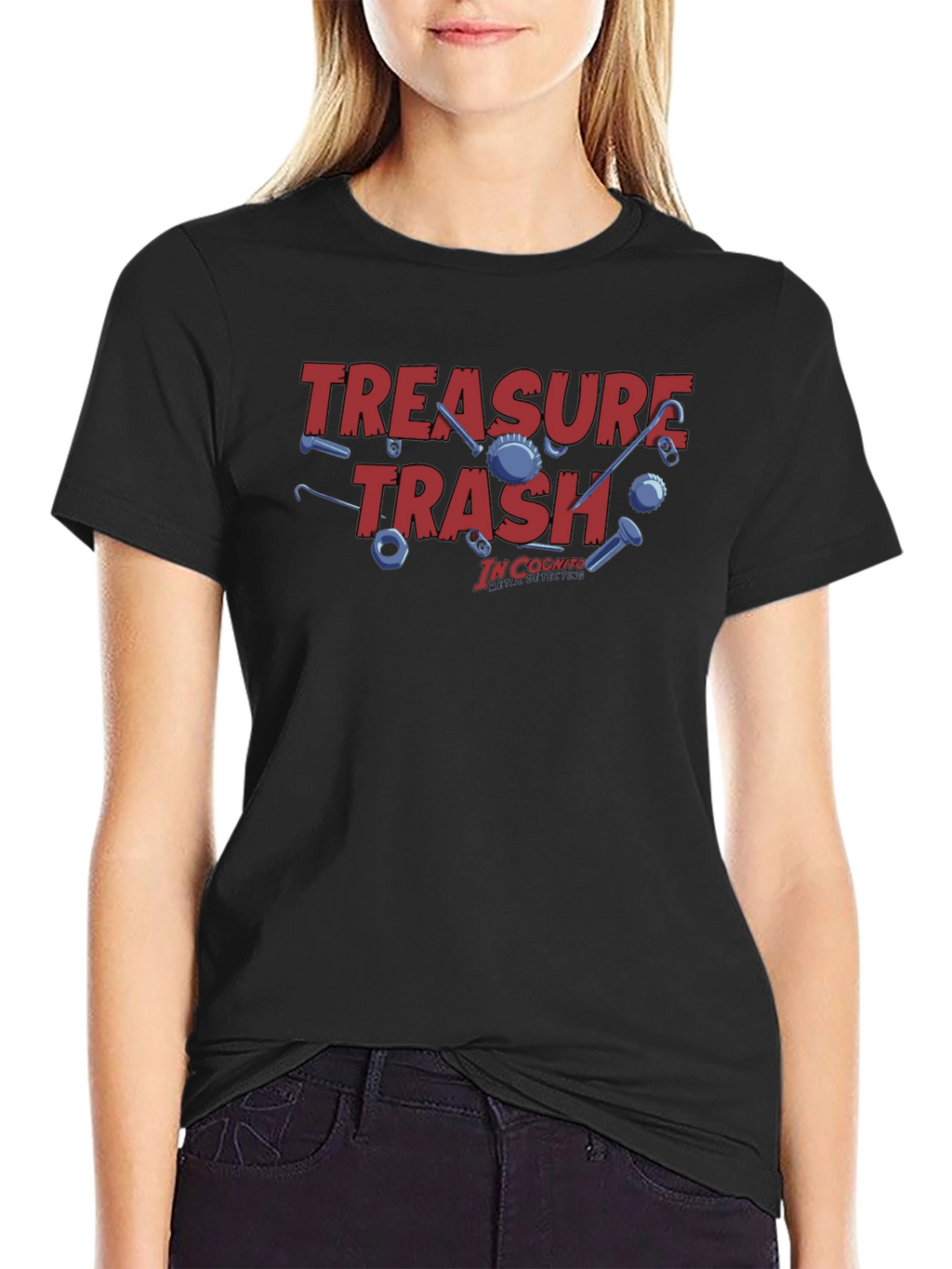 Treasure Trash Tee - In Cognito Design Black T-Shirt