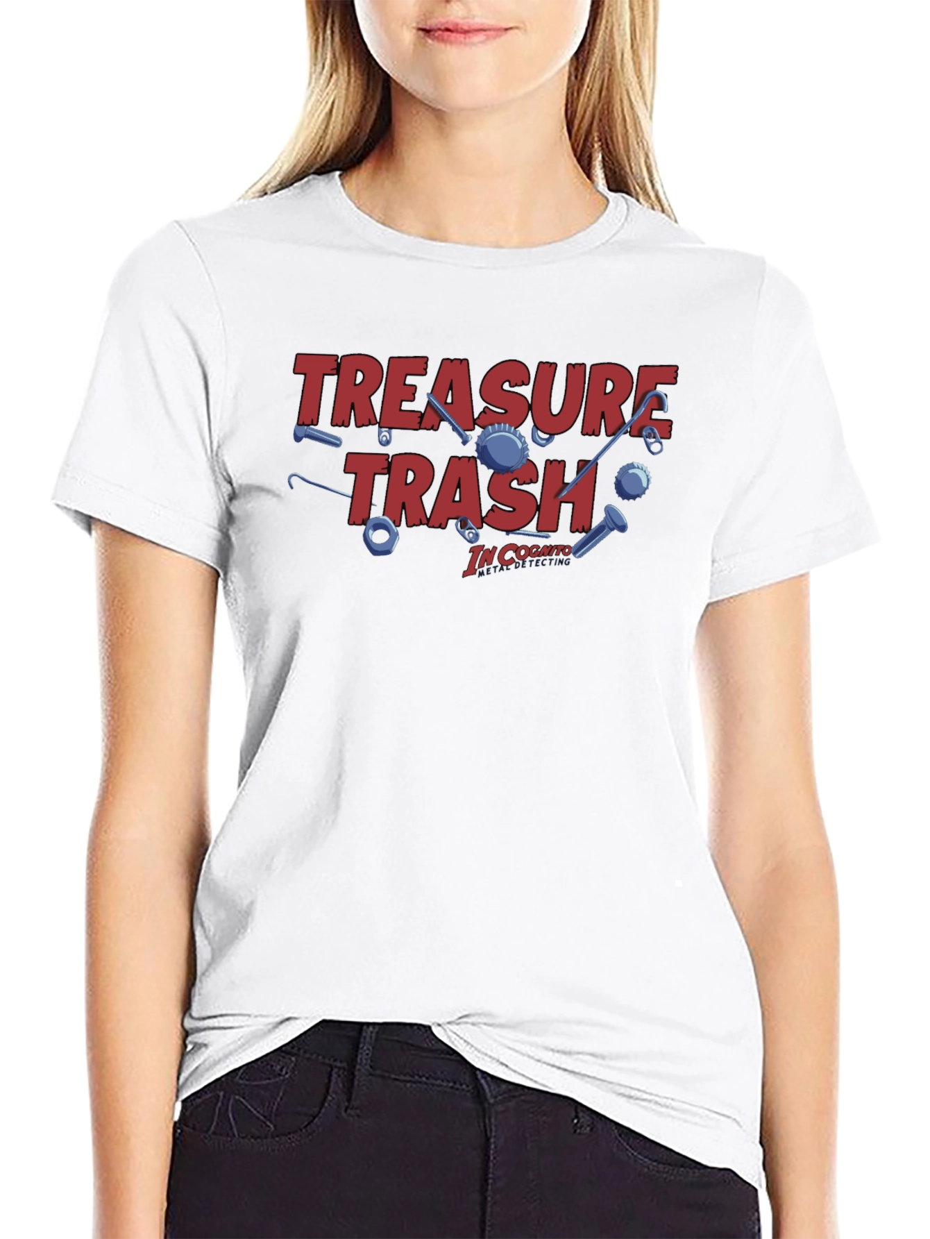 Treasure Trash Tee - In Cognito Design Black T-Shirt