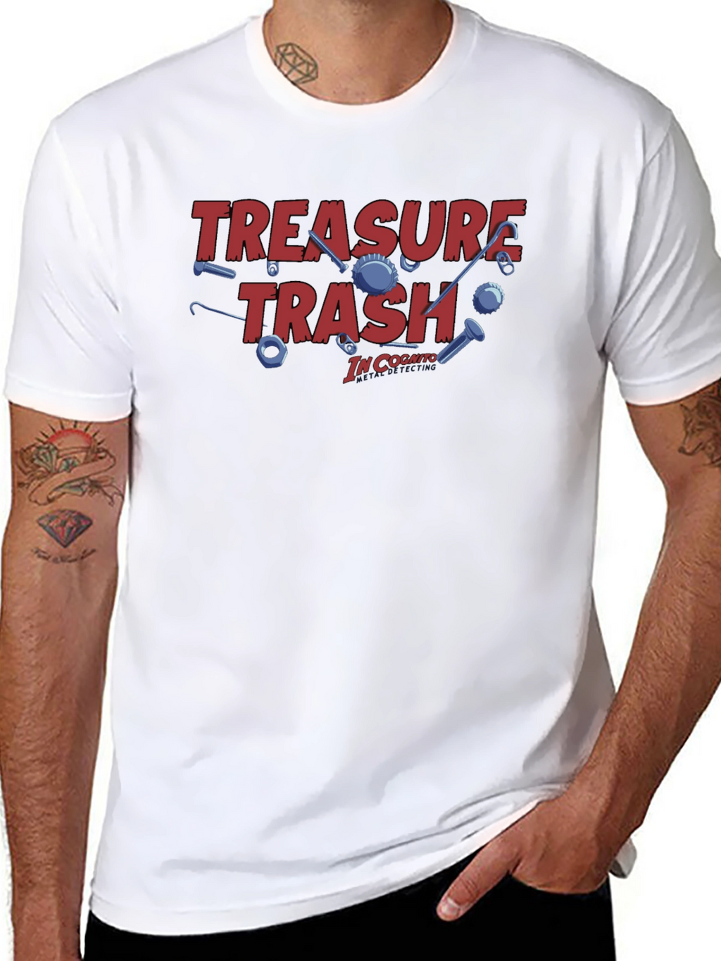 Treasure Trash Tee - In Cognito Design Black T-Shirt