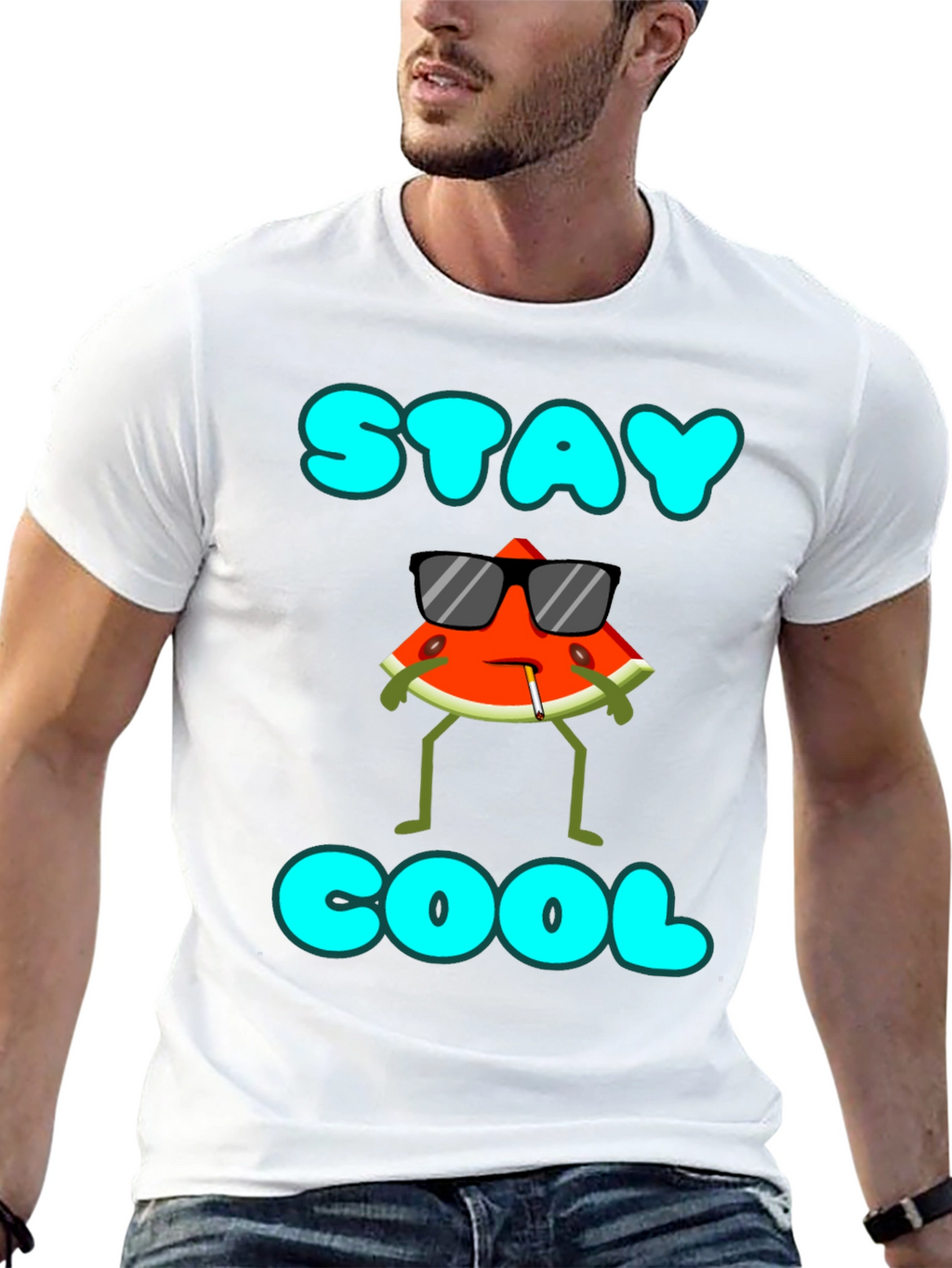 Stay Cool Watermelon Graphic T-Shirt