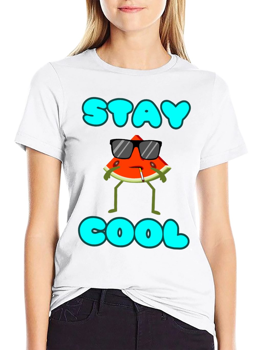 Stay Cool Watermelon Graphic T-Shirt