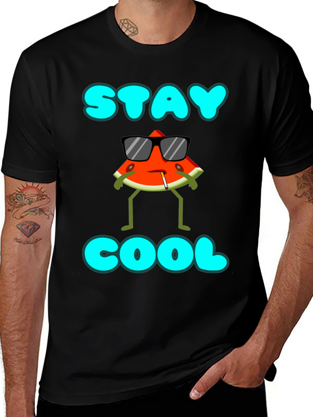 Stay Cool Watermelon Graphic T-Shirt