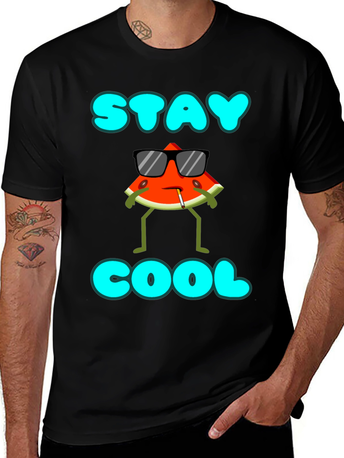 Stay Cool Watermelon Graphic T-Shirt