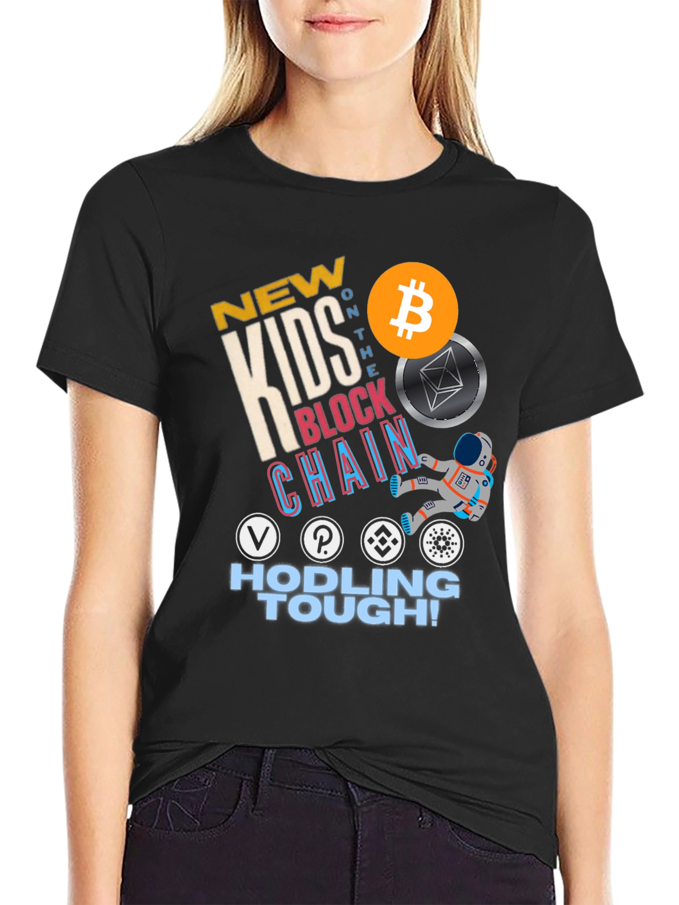 New Kids on the Blockchain T-Shirt - HODLing Tough Crypto Tee