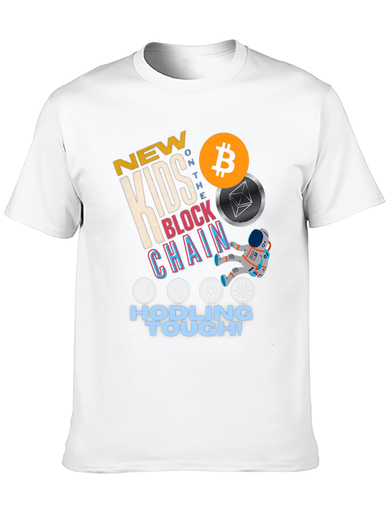 New Kids on the Blockchain T-Shirt - HODLing Tough Crypto Tee