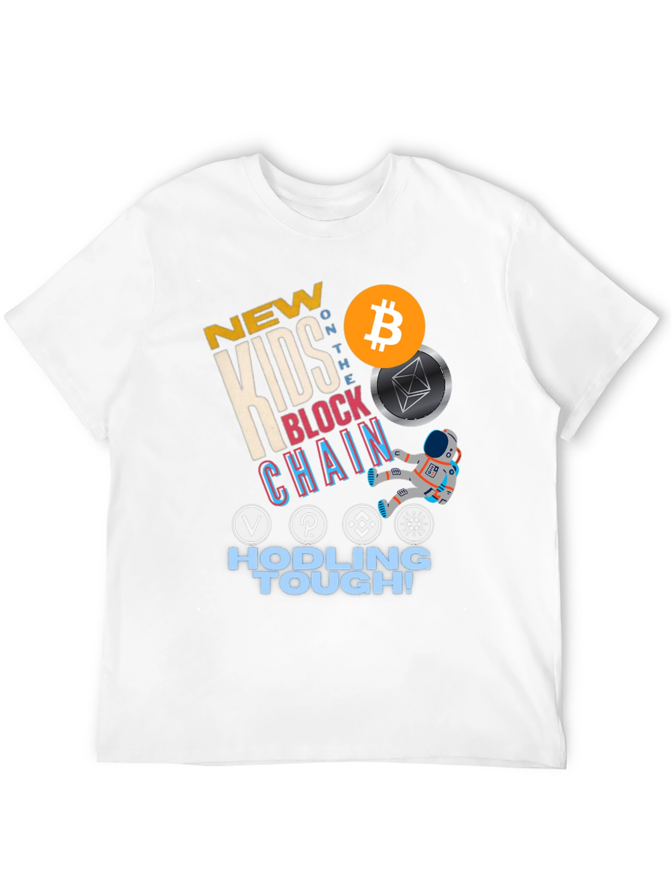 New Kids on the Blockchain T-Shirt - HODLing Tough Crypto Tee