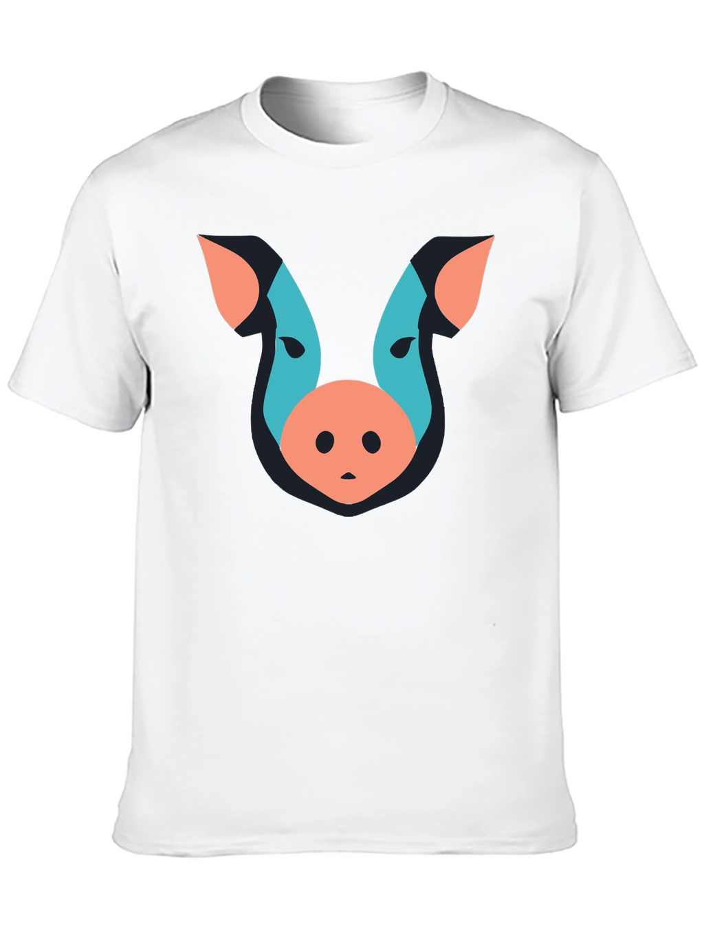 Abstract Pig Graphic Tee - Unisex