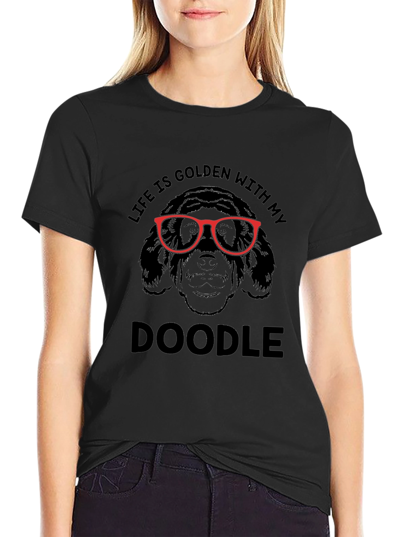 Life is Golden with my Doodle Graphic Tee