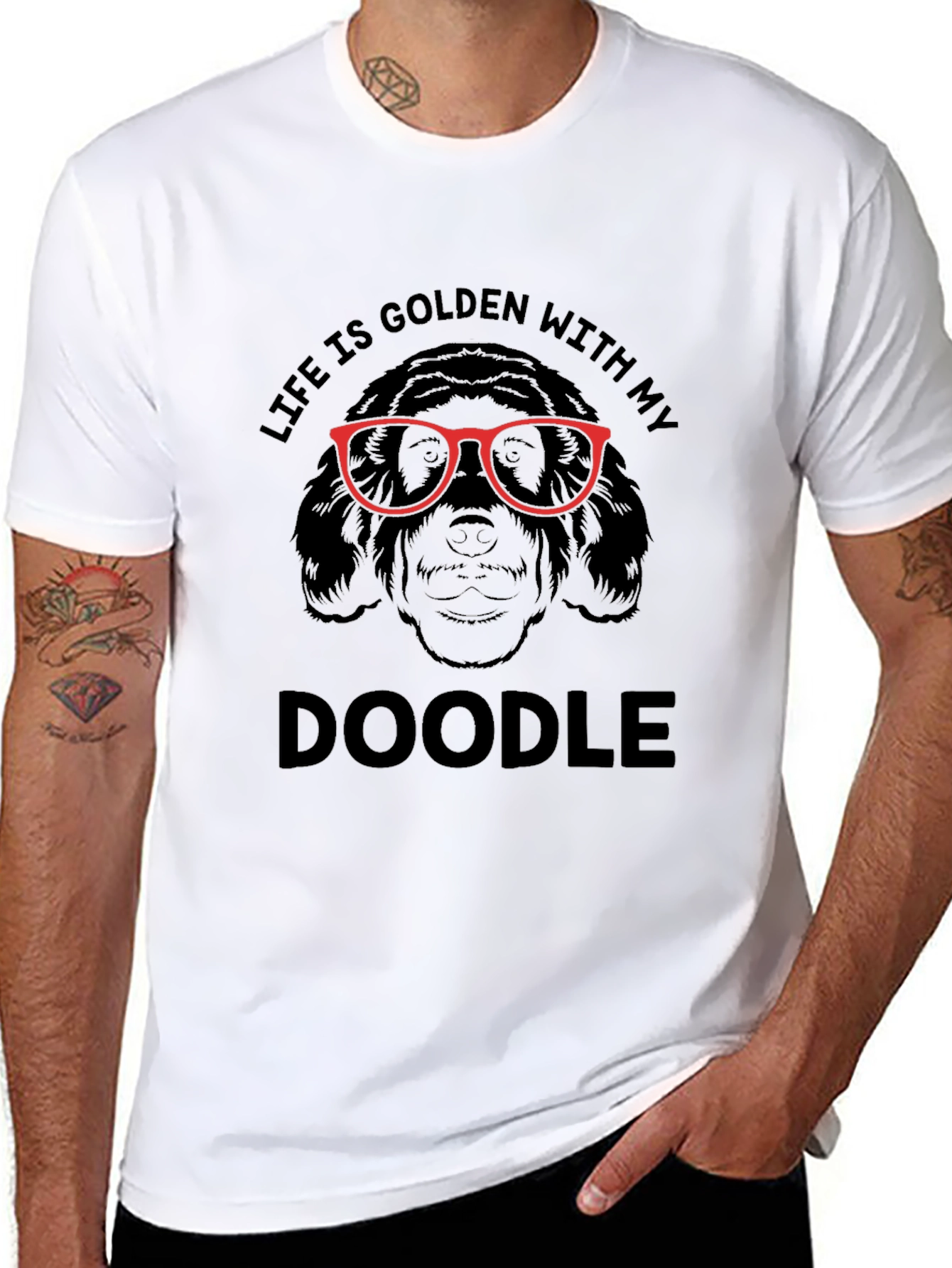 Life is Golden with my Doodle Graphic Tee