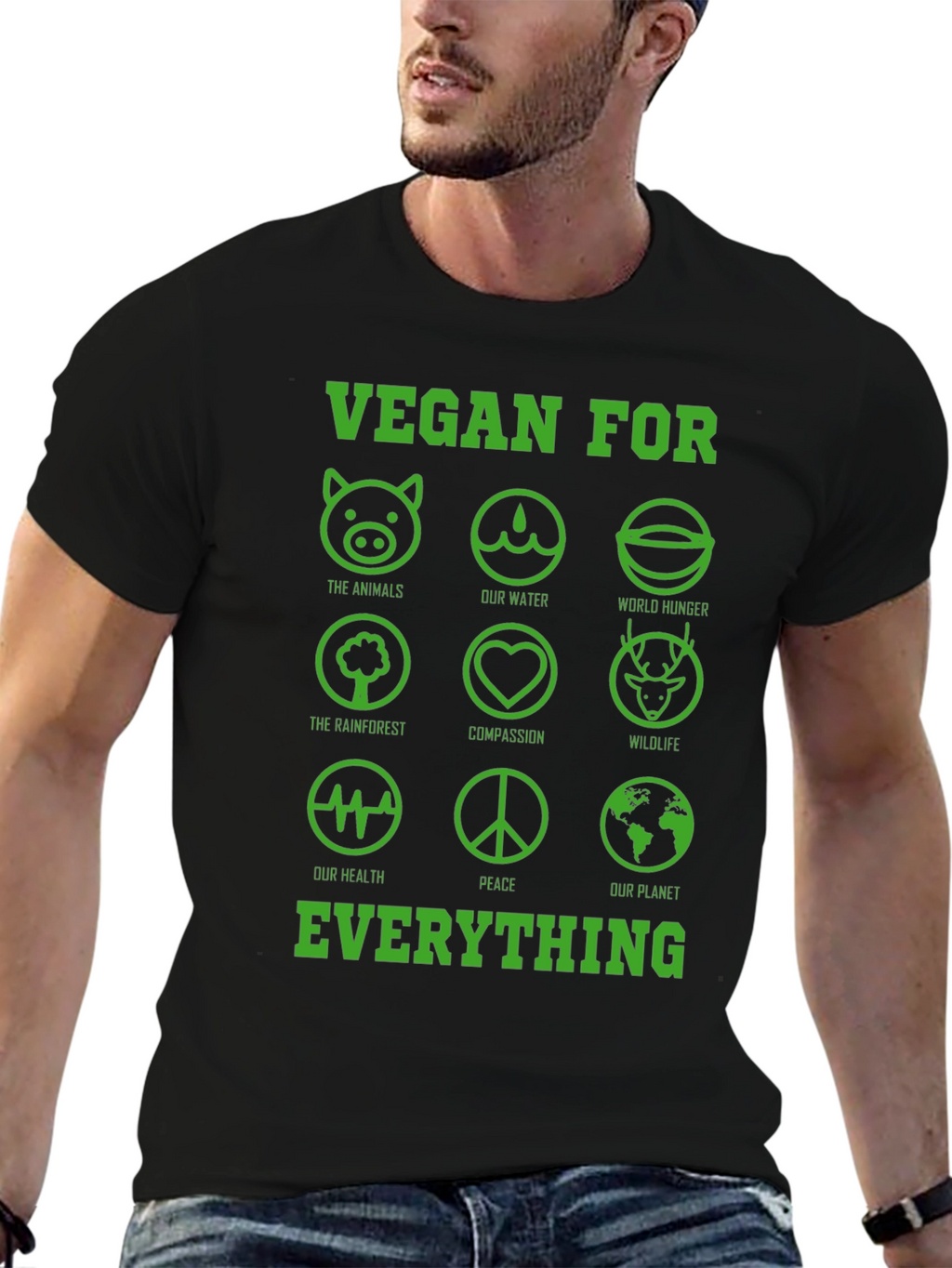 Vegan For Everything Graphic T-Shirt