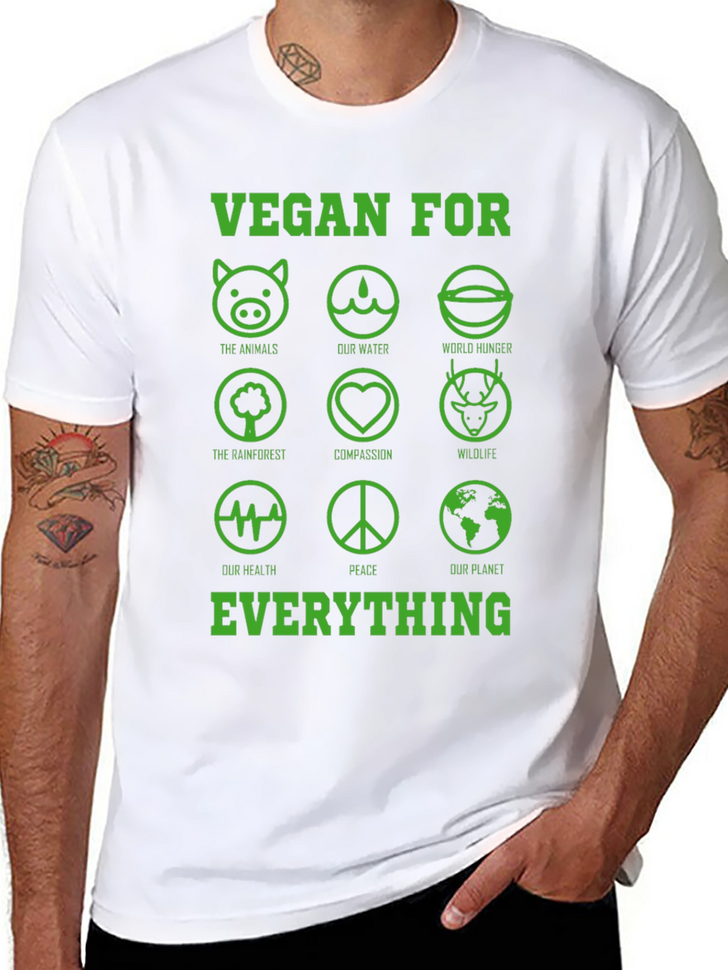 Vegan For Everything Graphic T-Shirt