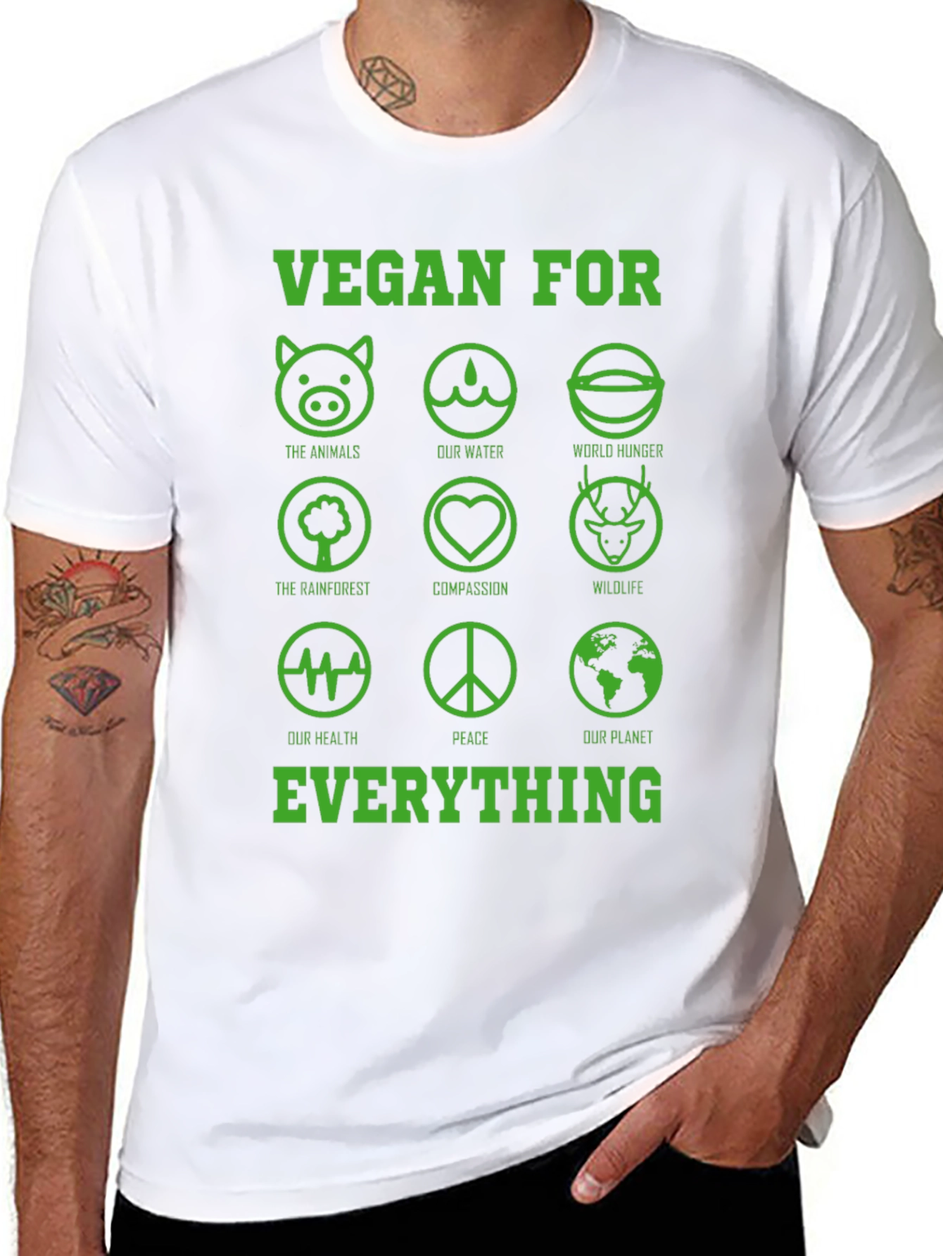 Vegan For Everything Graphic T-Shirt