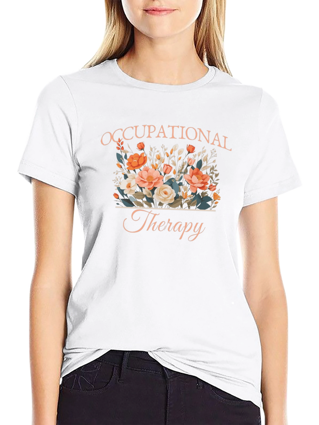 Floral Occupational Therapy T-Shirt