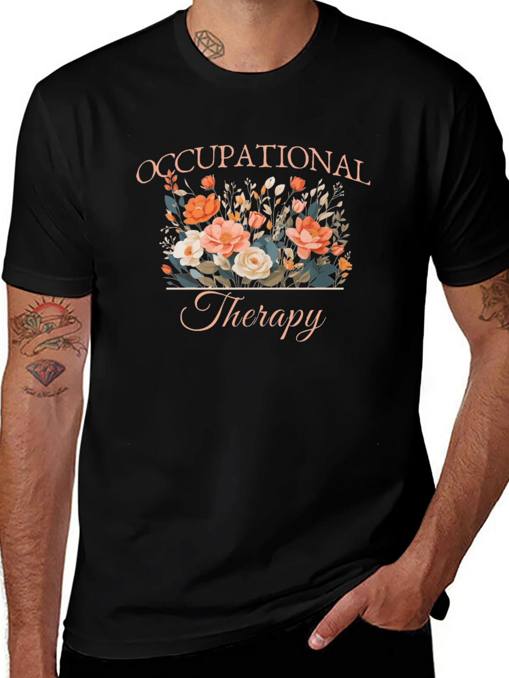 Floral Occupational Therapy T-Shirt