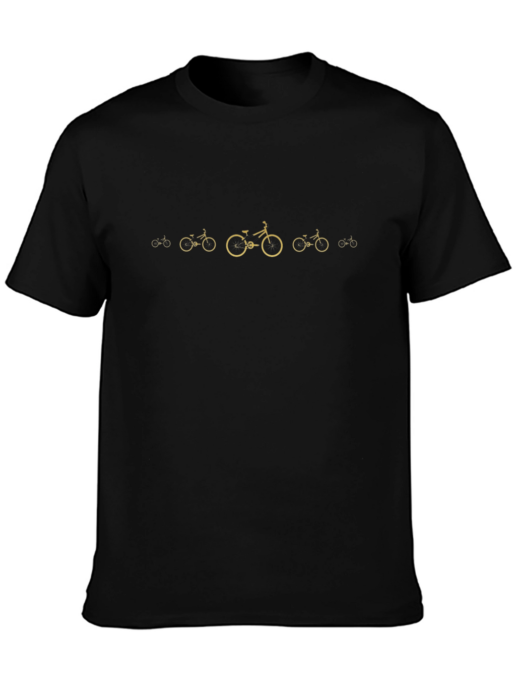 Bicycle Graphic Print Tee - Black