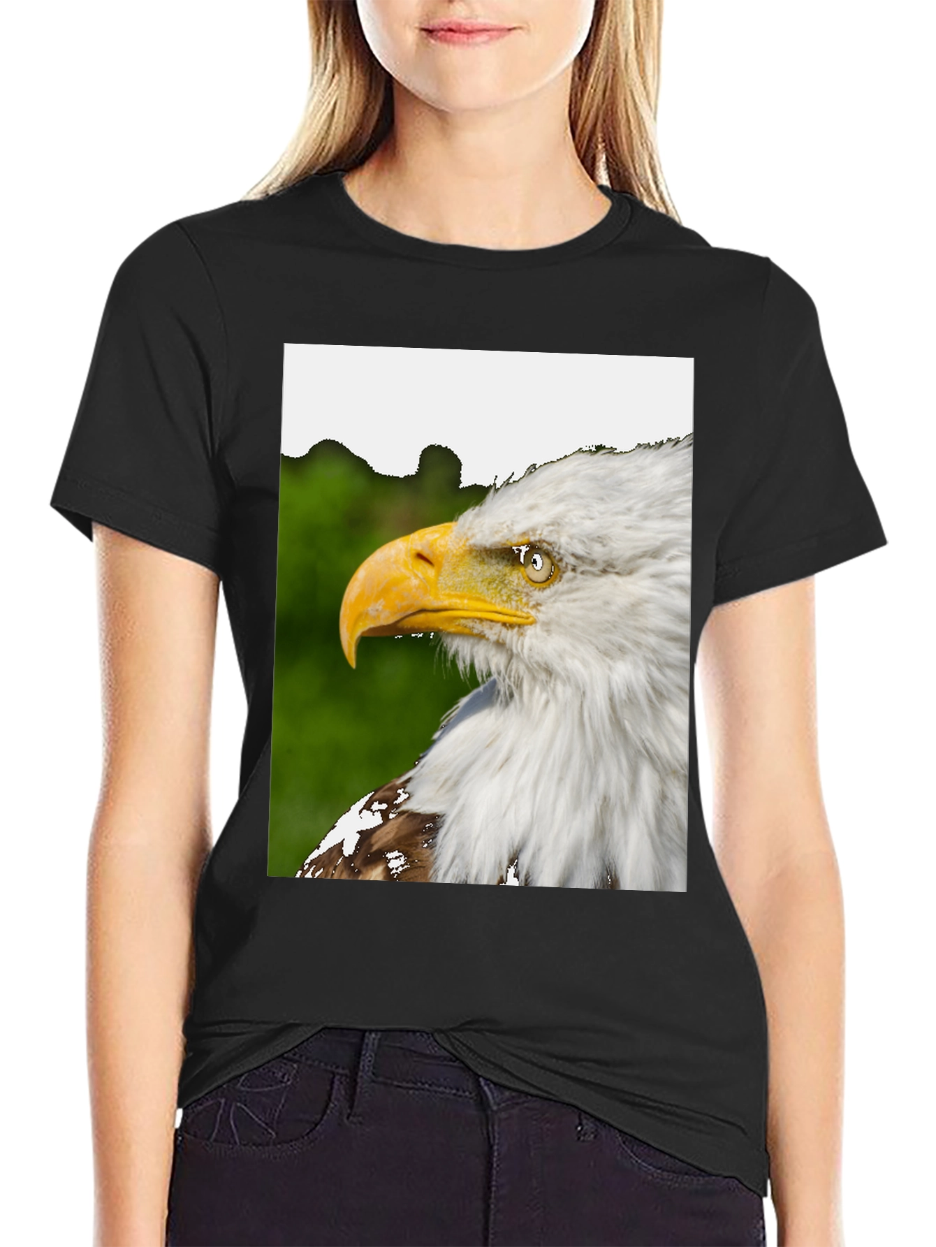 Eagle Graphic Black T-Shirt