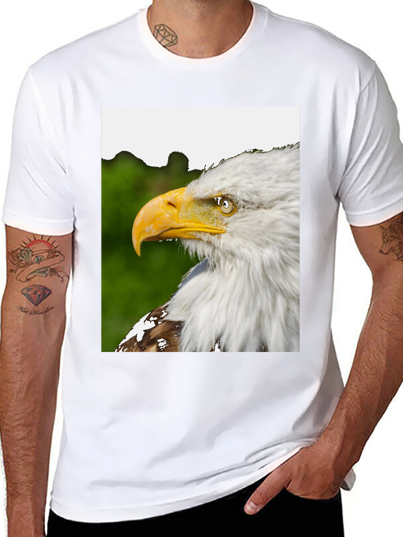 Eagle Graphic Black T-Shirt