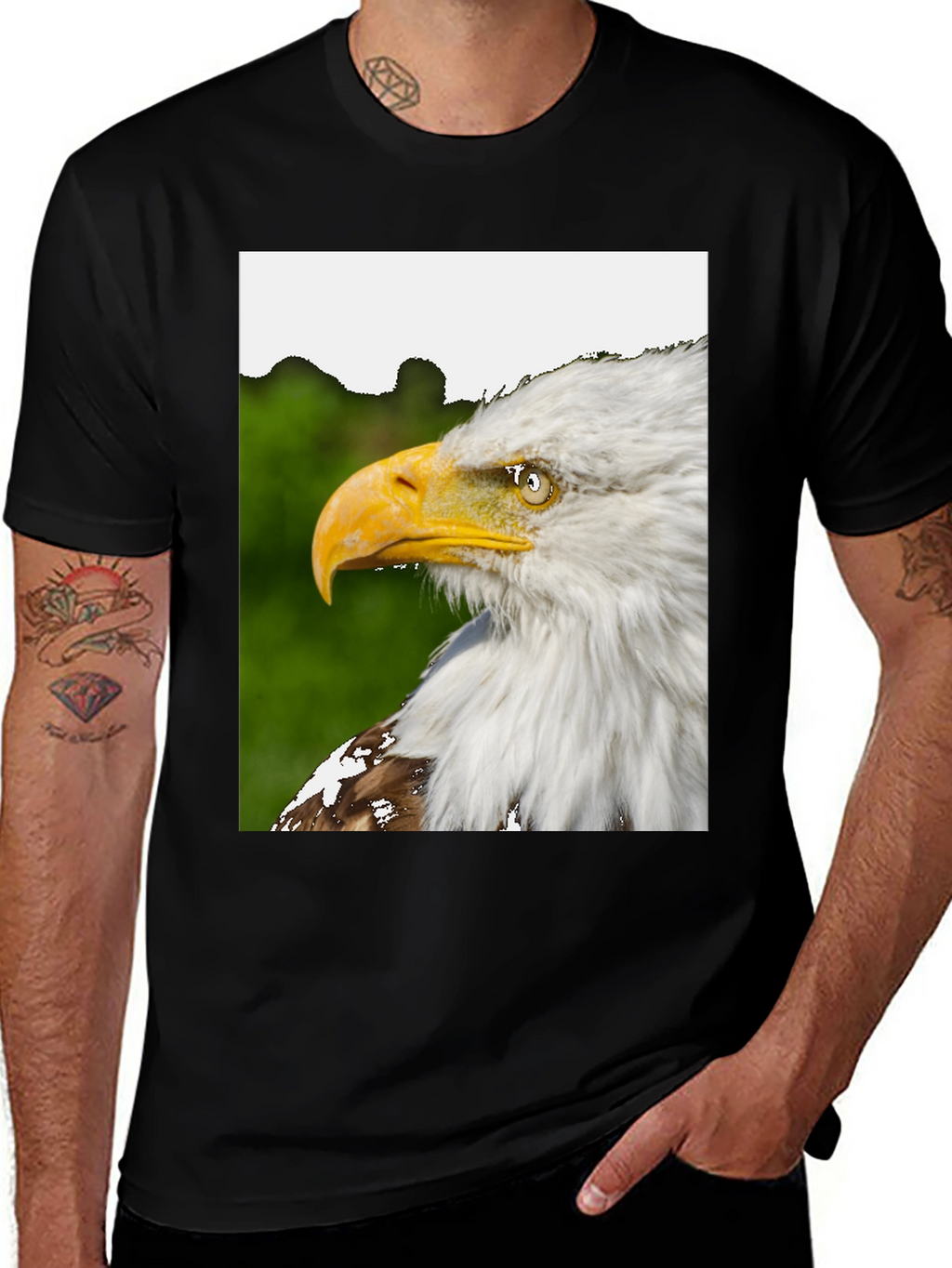 Eagle Graphic Black T-Shirt