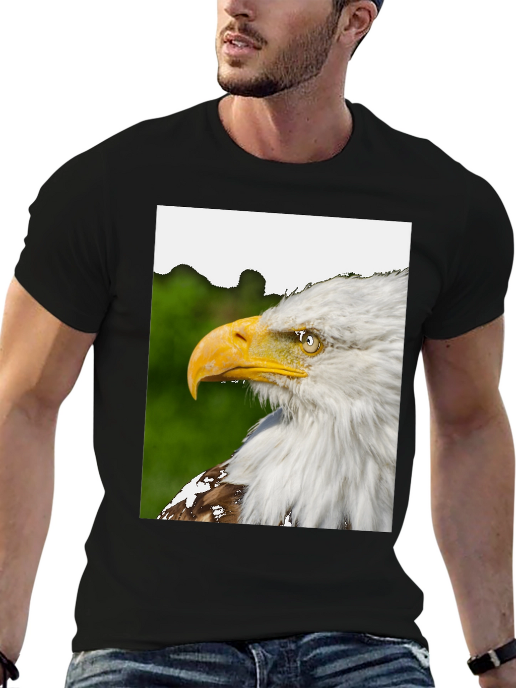 Eagle Graphic Black T-Shirt