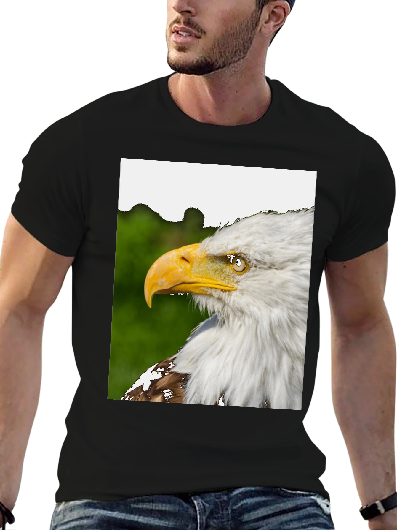 Eagle Graphic Black T-Shirt