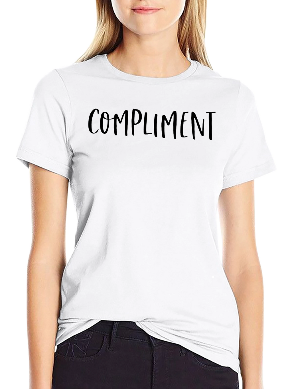Compliment Black Graphic Tee