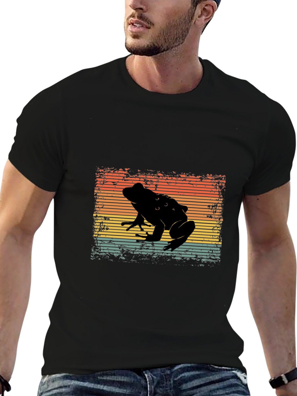 Retro Frog Silhouette T-Shirt