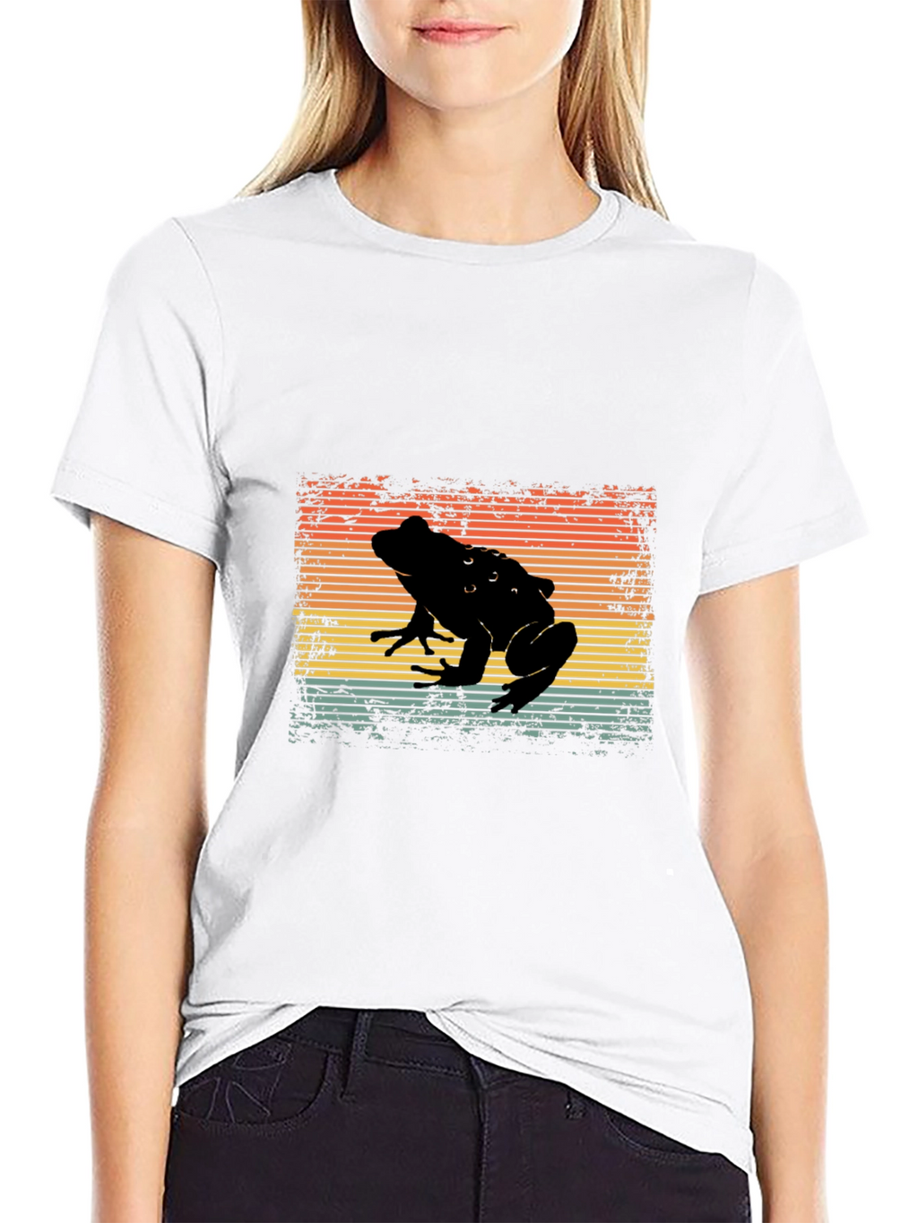 Retro Frog Silhouette T-Shirt