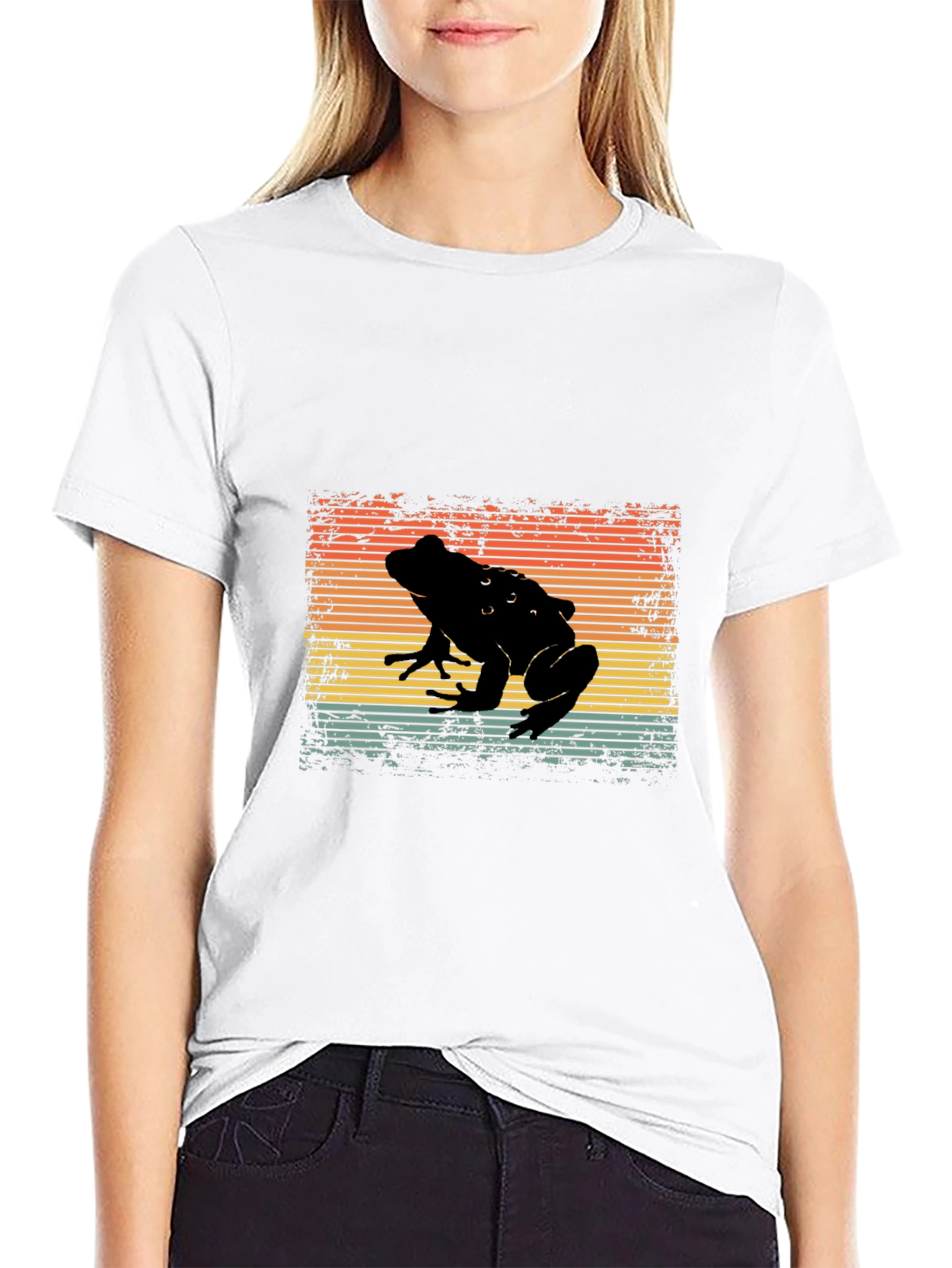 Retro Frog Silhouette T-Shirt