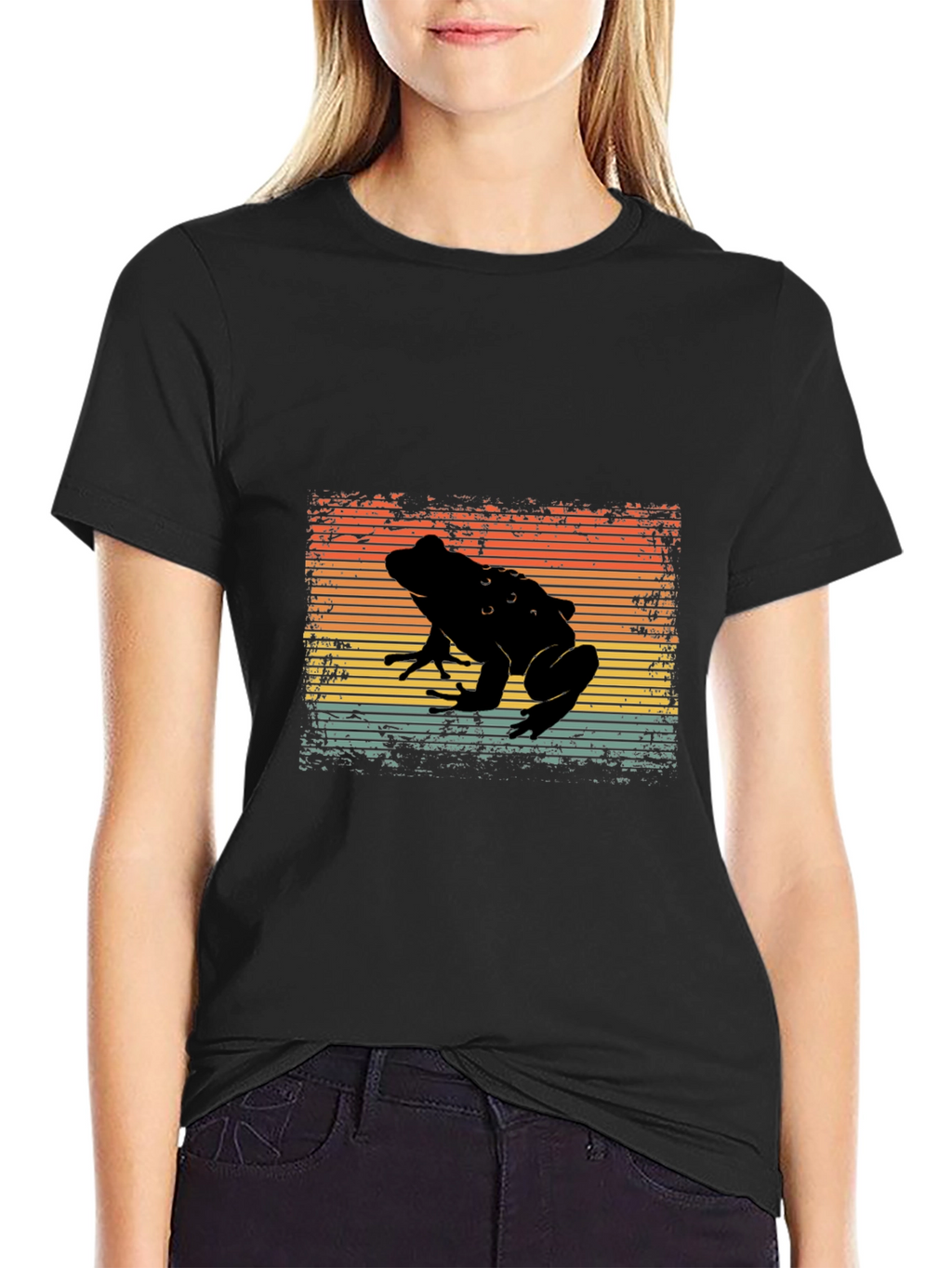 Retro Frog Silhouette T-Shirt