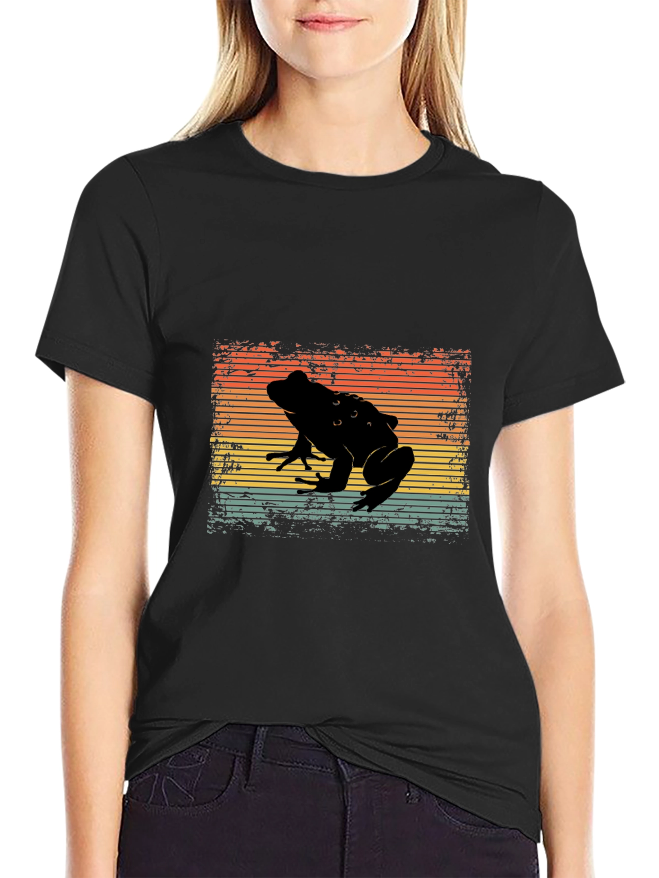 Retro Frog Silhouette T-Shirt