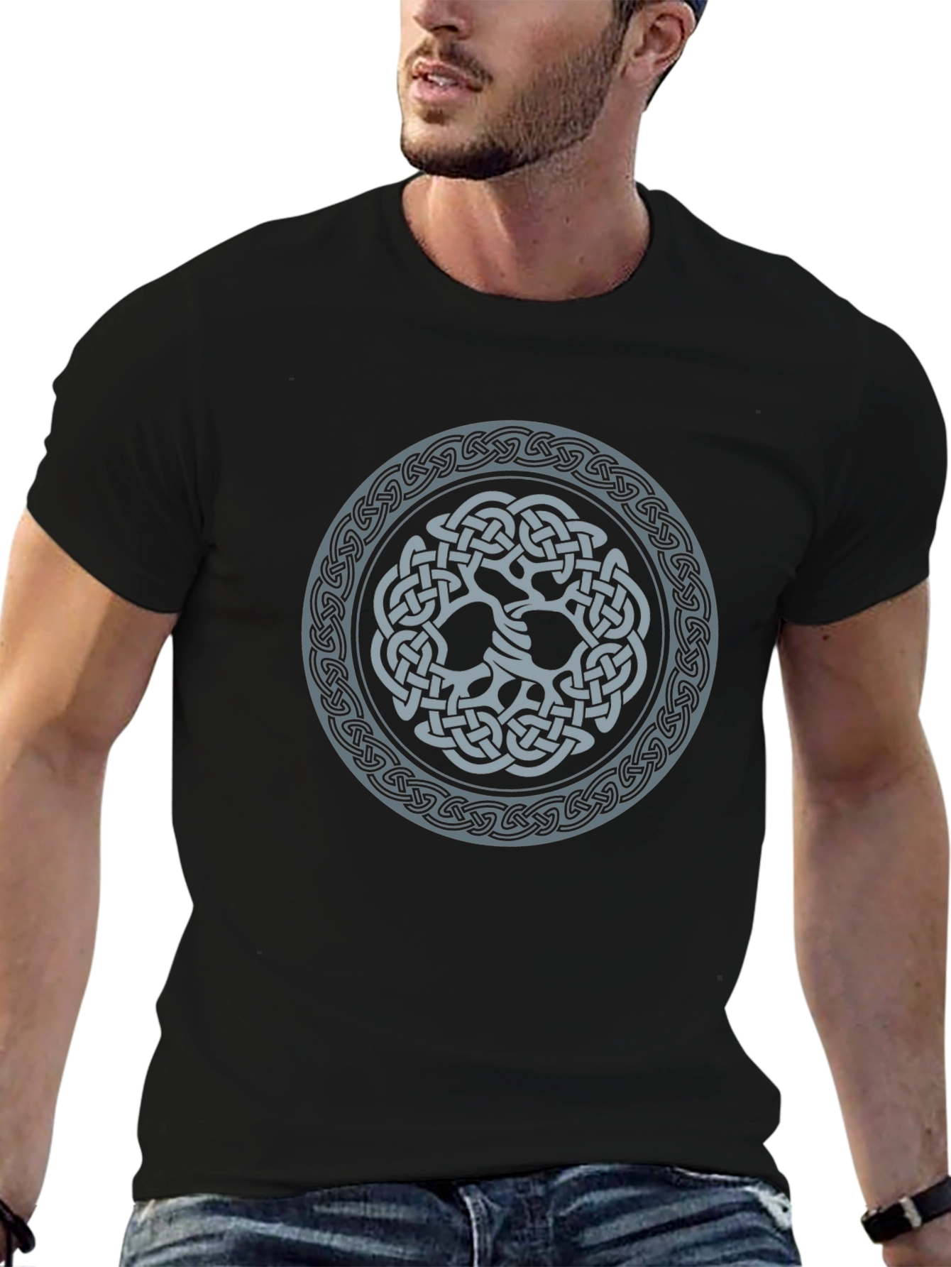 Celtic Knot Design Black T-Shirt