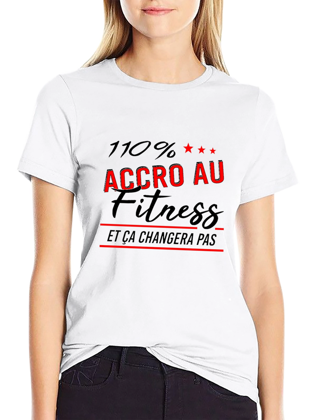 Fitness Fanatic Black T-Shirt