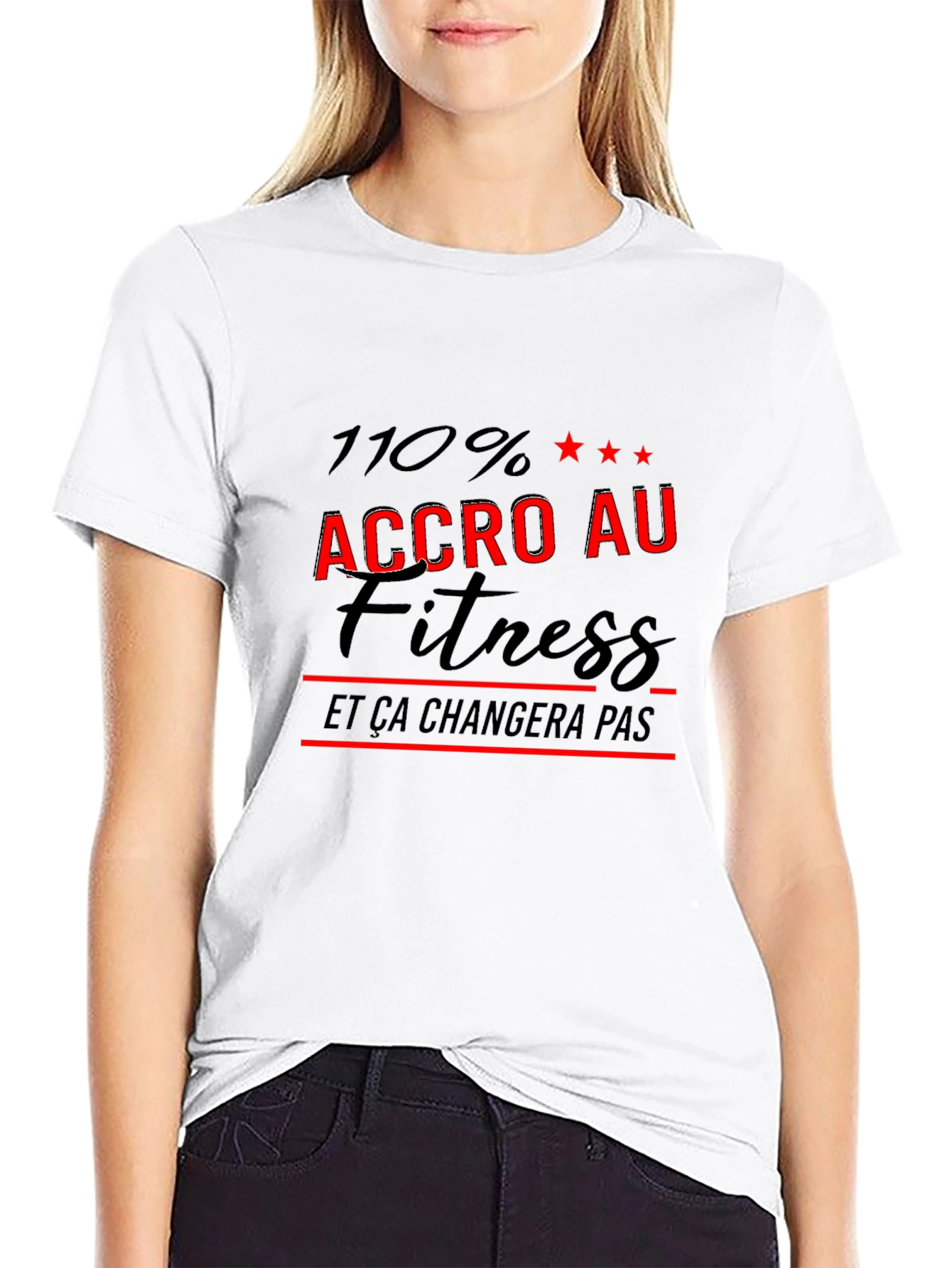 Fitness Fanatic Black T-Shirt