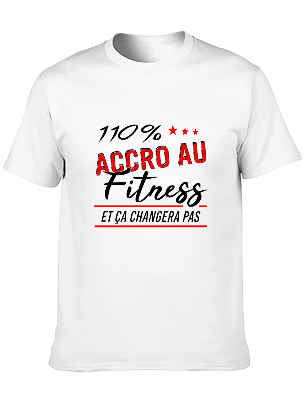 Fitness Fanatic Black T-Shirt