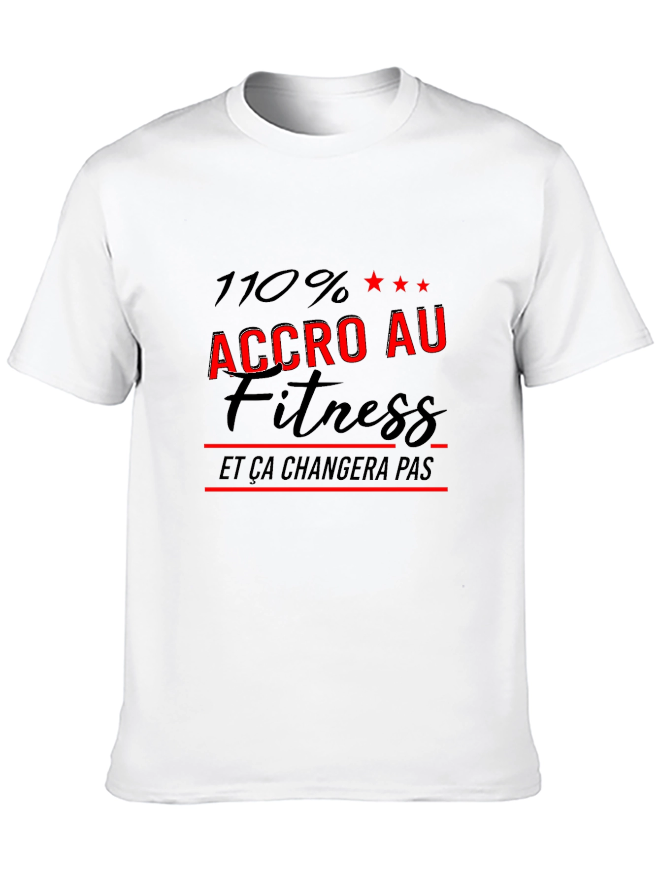 Fitness Fanatic Black T-Shirt