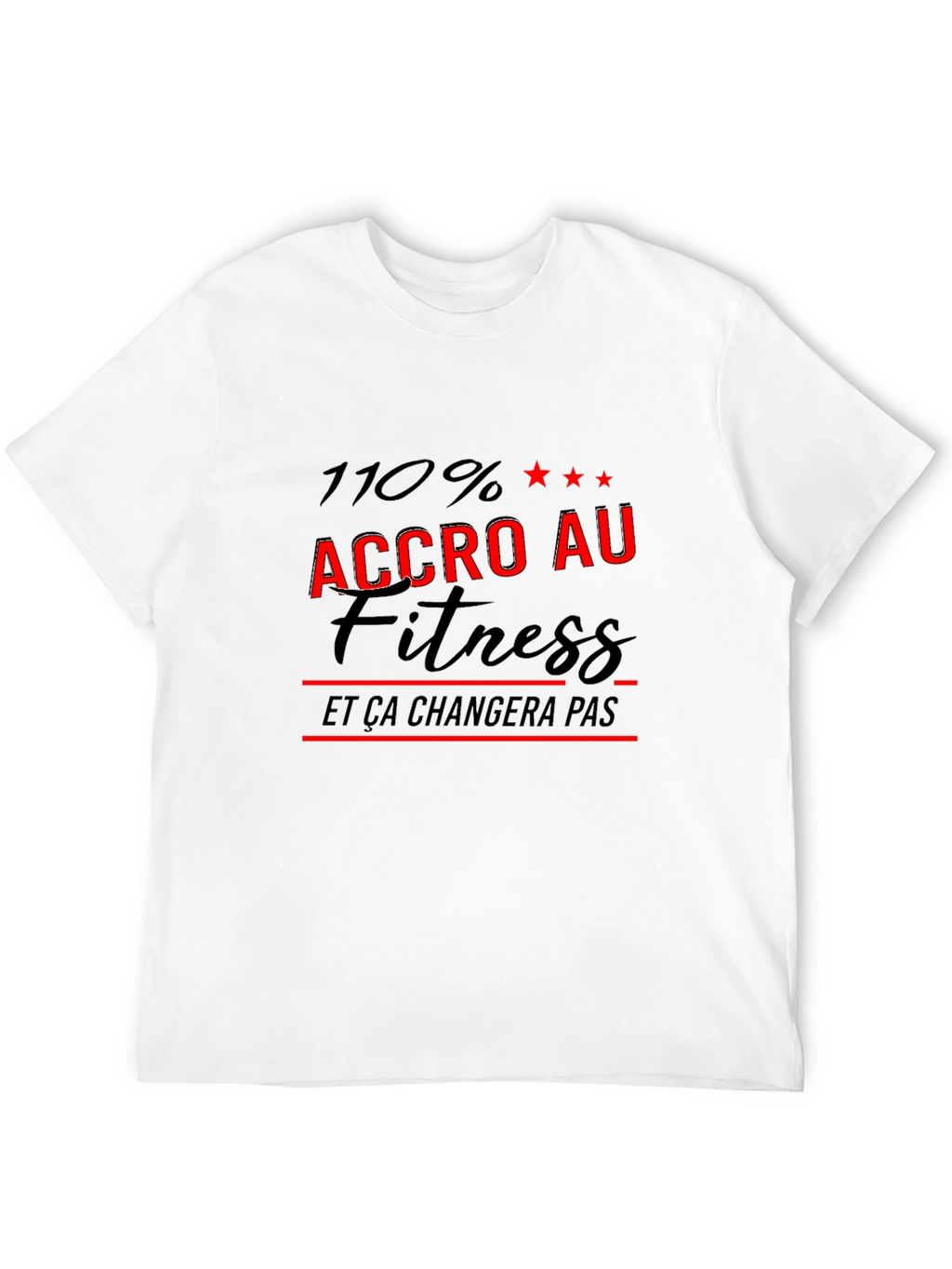 Fitness Fanatic Black T-Shirt