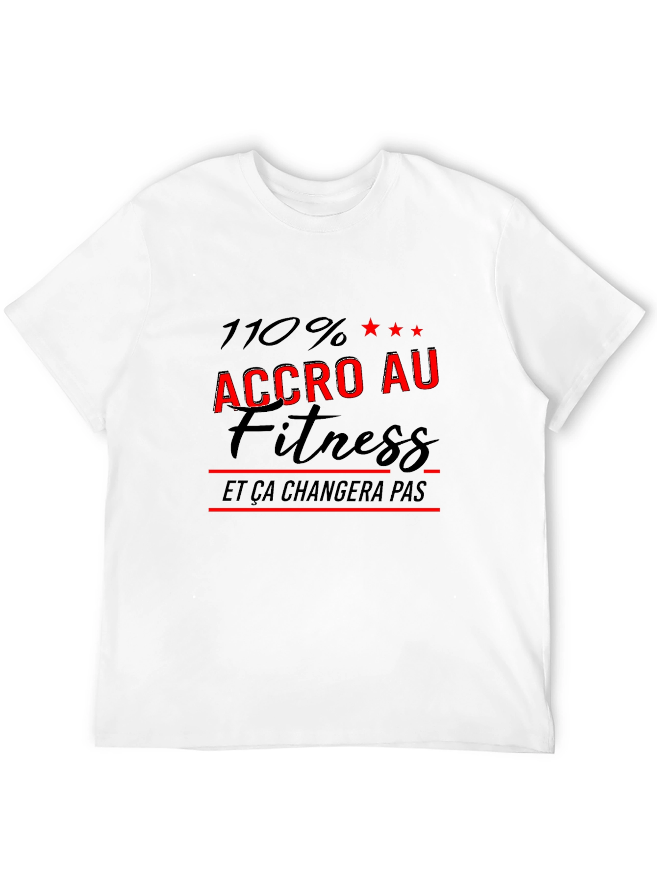 Fitness Fanatic Black T-Shirt