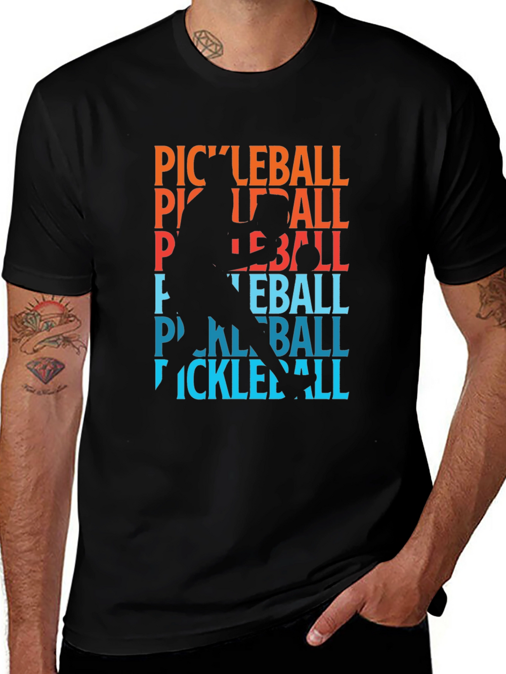 Pickleball Player Graphic T-Shirt - Cool Sports Tee