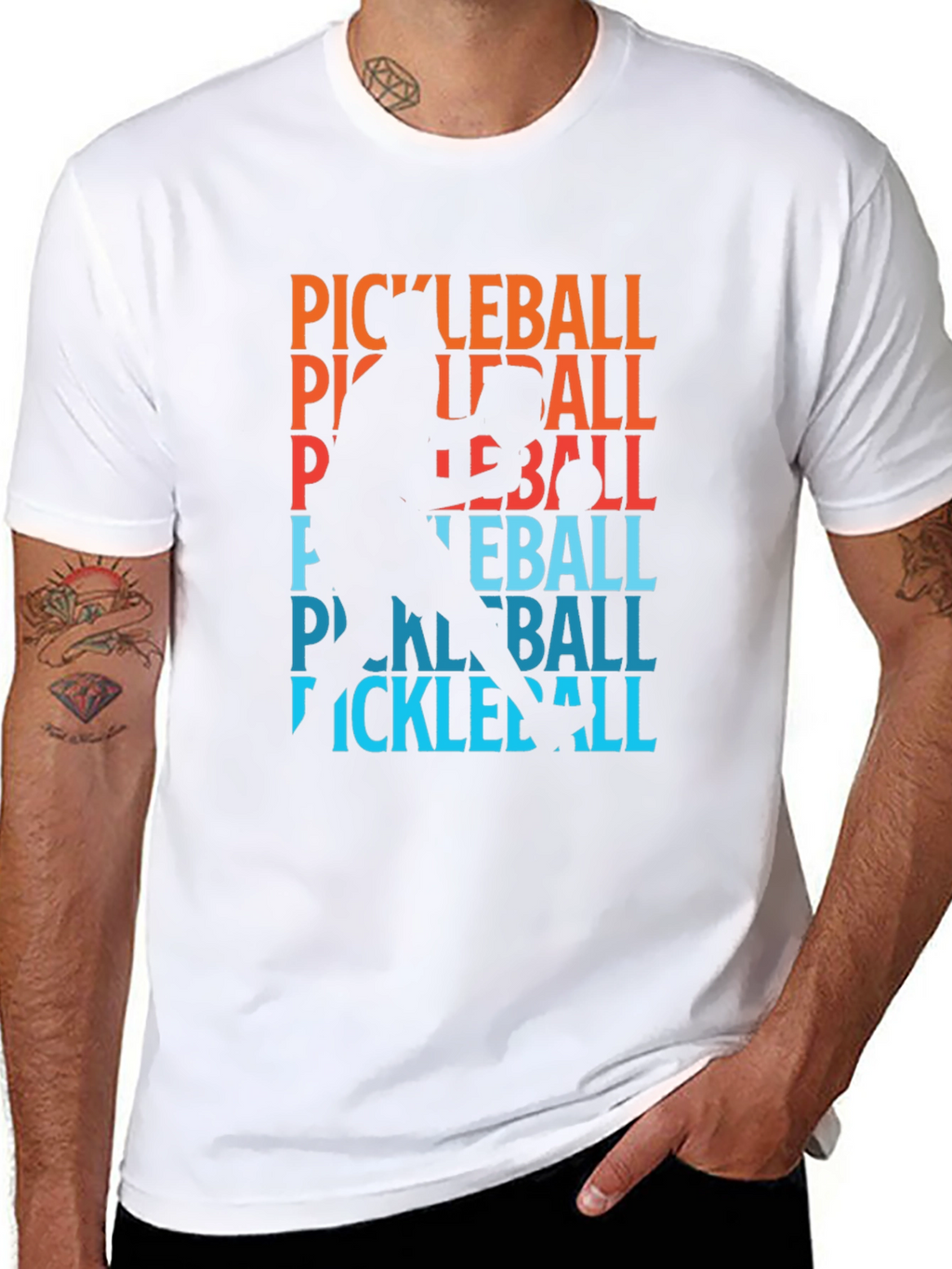 Pickleball Player Graphic T-Shirt - Cool Sports Tee